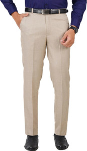 McHenry Regular Fit Men Cream Trousers