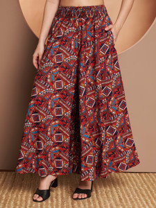 ZWERLON Flared Women Maroon Trousers