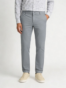 Blackberrys Slim Fit Men Grey Trousers