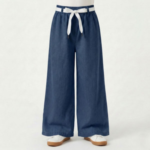 Koriel Loose Fit Girls Blue Trousers