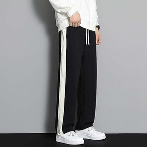 INDICLUB Loose Fit Men Black, White Trousers