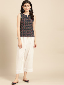 Varanga Regular Fit Women White Trousers