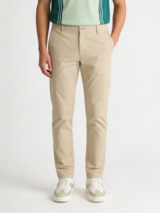 Blackberrys Slim Fit Men Beige Trousers