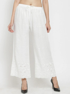 EPILOG Regular Fit Women White Trousers