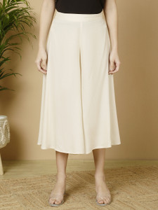 Gulmohar Jaipur Regular Fit Women White Trousers