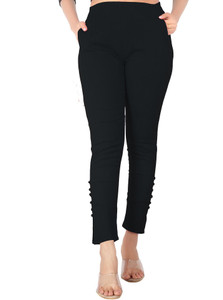 DEEPA ENTERPRISE Regular Fit Women Black Trousers
