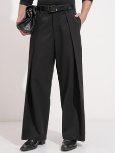 HIGHLANDER Loose Fit Black Trousers - Image 6