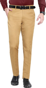 UpToDate Fashion Regular Fit Men Khaki Trousers