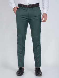 Flunk Regular Fit Men Green Trousers
