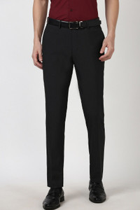 PETER ENGLAND Slim Fit Men Brown Trousers