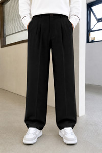 FTX Loose Fit Men Black Trousers