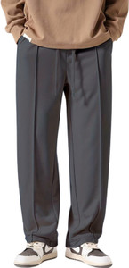 Zornitsa Loose Fit Men Grey Trousers