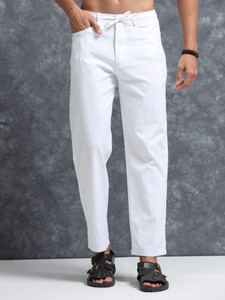Bellaciao Clothings Co Relaxed Men White Trousers