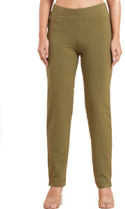 Ruby Straight Fit Women Brown Trousers
