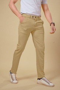Bluecorp enterprise Regular Fit Men White Trousers