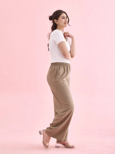 GO COLORS Relaxed Women Beige Trousers