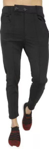 ynam Slim Fit Men Black Trousers