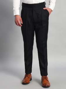 FASHIONEMPIRE Regular Fit Men Black Trousers