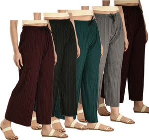 ABD STORE Regular Fit Women Multicolor Trousers