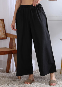 KANCHUK Regular Fit Women Black Trousers