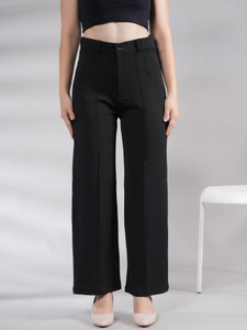 NEYSA Regular Fit Black Trousers for Women - Image 6