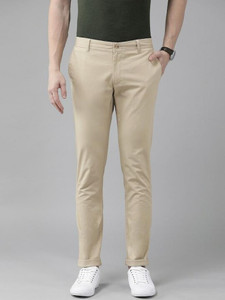 Blackberrys Skinny Fit Men Beige Trousers