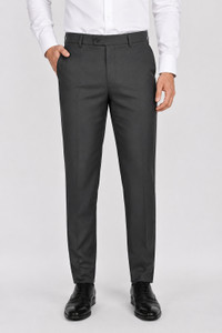 AKAYAAPPARELS Straight Fit Men Grey Trousers