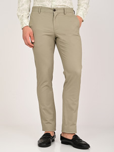 INDIAN TERRAIN Slim Fit Men Green Trousers