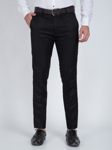 AWOL Regular Fit Men Black Trousers