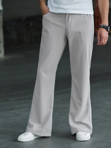 Plus91 Loose Fit Men Grey Trousers