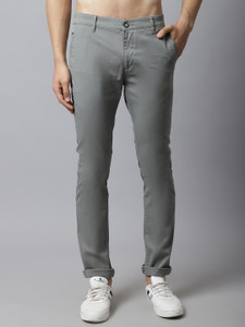 CANTABIL Regular Fit Men Grey Trousers