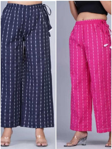 LOOPUP Regular Fit Women Multicolor Trousers