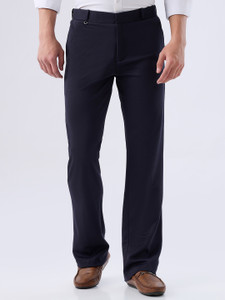 INTEGRITI Regular Fit Men Dark Blue Trousers