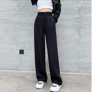 Broadstar Relaxed Women Black Trousers