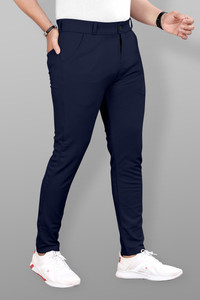 FOXTER Slim Fit Men Blue Trousers