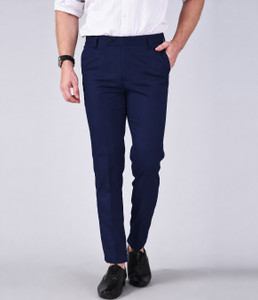 METRONAUT Regular Fit Men Blue Trousers
