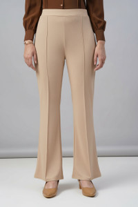 FUBACK Regular Fit Women Beige Trousers