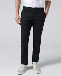 Blackberrys Slim Fit Men Black Trousers