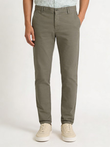 Blackberrys Slim Fit Men Green Trousers