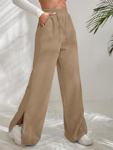 Rajovati Loose Fit Women Cream Trousers