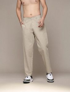 Roadster Loose Fit Men Grey Trousers