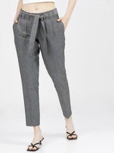 Tokyo Talkies Tapered Women Multicolor Trousers