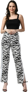 Moshe Slim Fit Women Multicolor Trousers