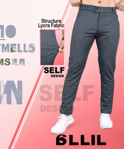 INDICLUB Slim Fit Men Grey Trousers