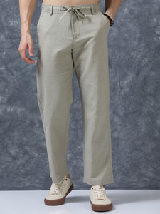 Roadster Relaxed Men Gold Trousers