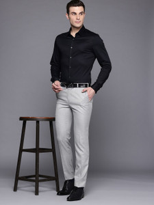 Raymond Slim Fit Men Grey Trousers