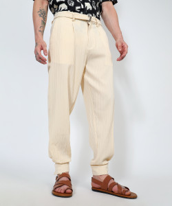 CAHOOT Regular Fit Men Beige Trousers - Image 6