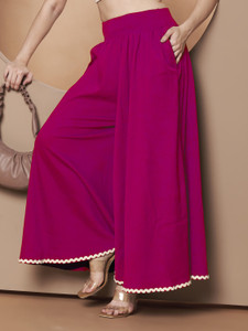 LookShine Relaxed Women Pink Trousers