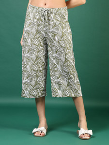 V-MART Regular Fit Women Green Trousers