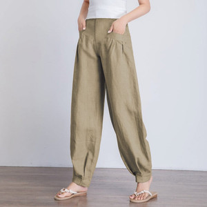USK COLLECTIONS Relaxed Women Khaki Trousers
